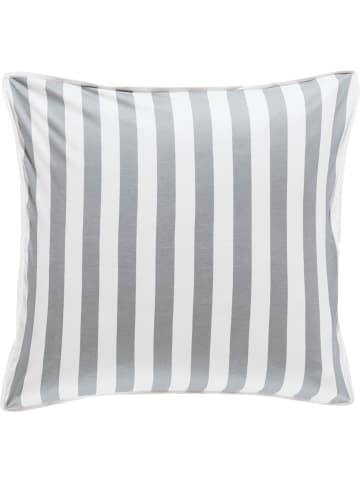 Erwin Müller Single-Jersey Kuschelkissenbezug in silber-weiß