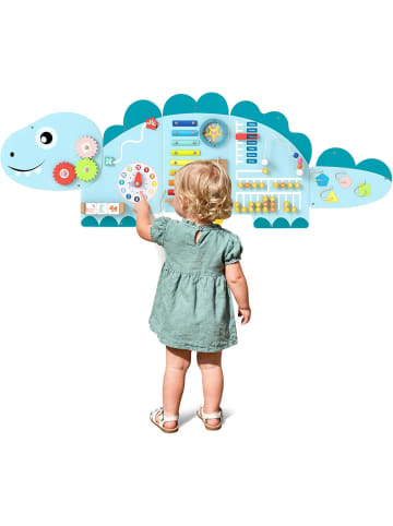 COSTWAY Montessori Motorikbrett 11-in-1 Busy Board ab 1 Jahr in Blau