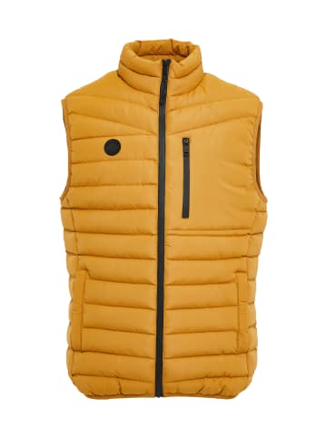 Threadbare Steppweste THB Jacket Gilet Hunnigan in camel