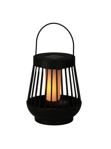 PROGARDEN Solar-LED-Laterne in schwarz