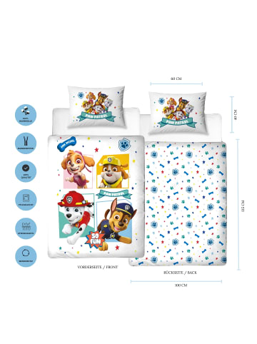 Paw Patrol Baby Bettwäsche-Set "Paw Patrol" in Weiß