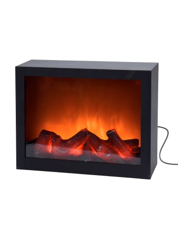 Home&Styling Collection Elektrischer Kamin LED Weihnachtsdeko in Schwarz, (B) 11 x (H) 23 x (L) 29 cm