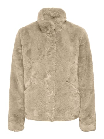 ONLY Kunstpelzjacke in Humus