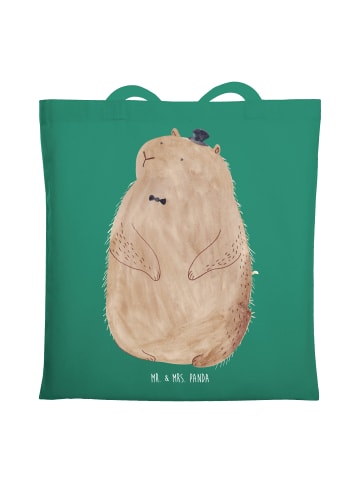 Mr. & Mrs. Panda Canvas Tasche Murmeltier ohne Spruch in Mint