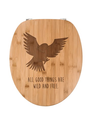 Mr. & Mrs. Panda Klobrille Adler mit Spruch in Transparent