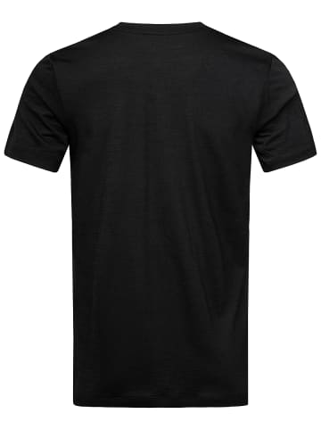 super.natural Merino T-Shirt in schwarz