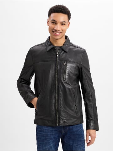 Nils Sundström Lederjacke Nils in schwarz