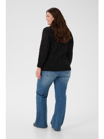 KAFFE curve Strickpullover KCshiana Loose fit in Black Deep