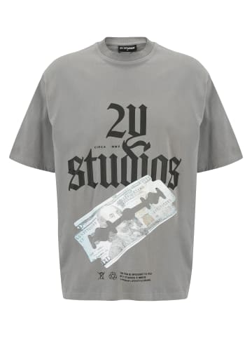 2Y Studios T-Shirt in washed grey