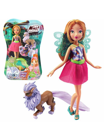 Winx Club Flora mit Feentier Amarok | Fairy Pet Winx Puppe | Fee