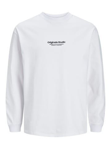 JACK & JONES Junior Langarmshirt JORVESTERBRO TEE LS JNR in bright white