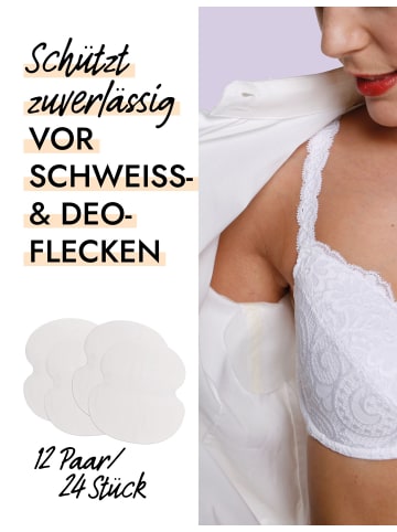 Skin Wrap Achselschutz in Weiß - 12 Paar