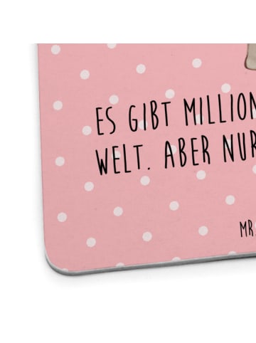 Mr. & Mrs. Panda gläseruntersetzer Papa Bär mit Spruch in Rot Pastell