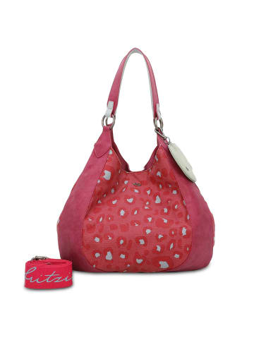 Fritzi aus Preußen Izzy Woo Canvas Schultertasche 32 cm in leo pink