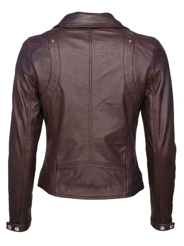 Mustang Lederjacke Indiana in mahagony