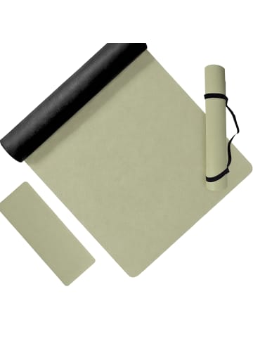 relaxdays Yogamatte in Grün - (B)68 x (H)0,5 x (T)183 cm