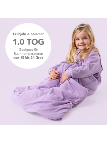 Schlummersack Babyschlafsack, 1.0 TOG in Lavendel