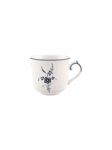 Villeroy & Boch Kaffeetasse Vieux Luxembourg in 120 ml in weiß-blau