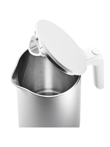 Zwilling Enfinigy Wasserkocher Pro 1850 Watt mit 7 Programmen Warmhaltefunktion in Silber