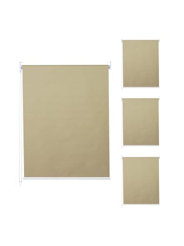 MCW 4er-Set Rollo D52 blickdicht, Beige