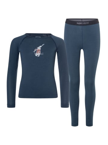 super.natural K TUNDRA175 SKI BUNNY SET in blau