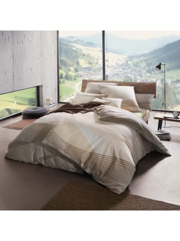 Erwin Müller Seersucker Wendebettwäsche in taupe
