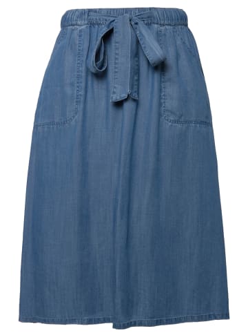 Ulla Popken Midirock in blue denim