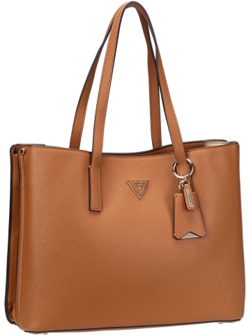 Guess Shopper Meridian Girlfriend Tote in Cognac