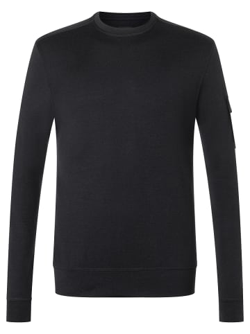 super.natural Merino Pullover in schwarz