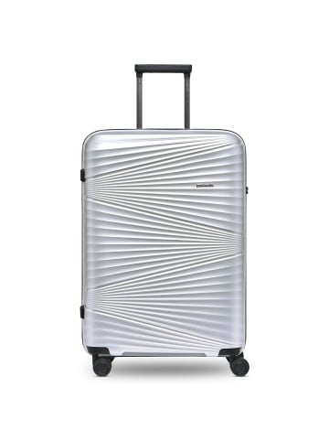 Pactastic Collection 02 THE MEDIUM 4 Rollen Trolley 67 cm in silver metallic 2