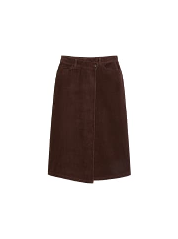 Marc O'Polo DENIM Wickel-Cordrock regular in Espresso Brown