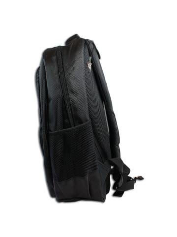 Bag Street Businessrucksack Synthetik schwarz ca. 30cm breit ca. 46cm hoch
