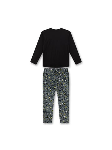 Sanetta Pyjama 1er Pack in Schwarz/Grün