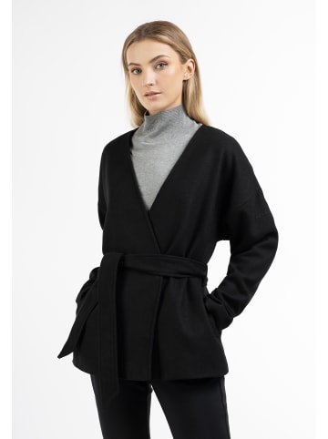DreiMaster Klassik Damen Übergangsjacke Aus Wollgemisch in Schwarz