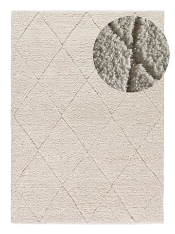 Atticgo Hochflor-Teppich ATESA in weiß