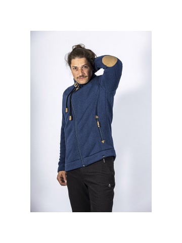 Maul Sport Strickfleece Jacke Lichtenau in Rauchblau