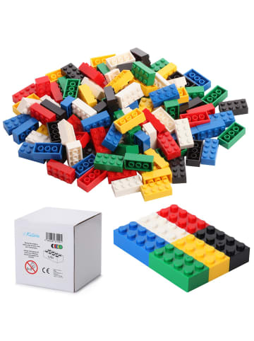 Katara 120 Bausteine Steine 4x2 Kompatibel LEGO®, Sluban, Papimax, Q-Bricks & mehr in bunt