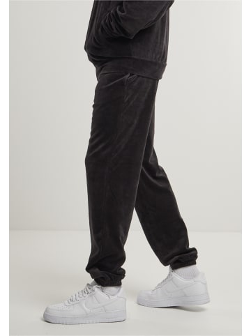 Urban Classics Urban Classics Velvet Trackpants in black