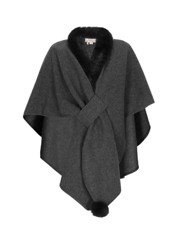 usha FESTIVAL Women Poncho in grey melange