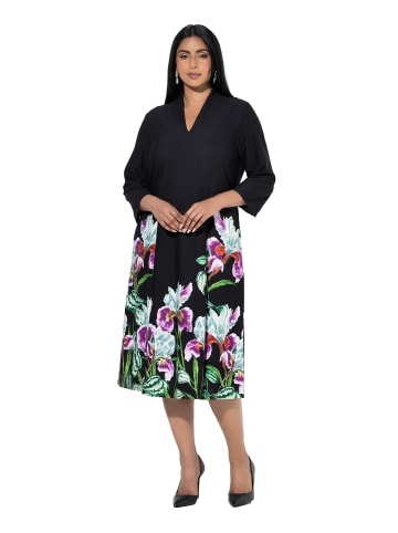 Ulla Popken Midikleid in schwarz