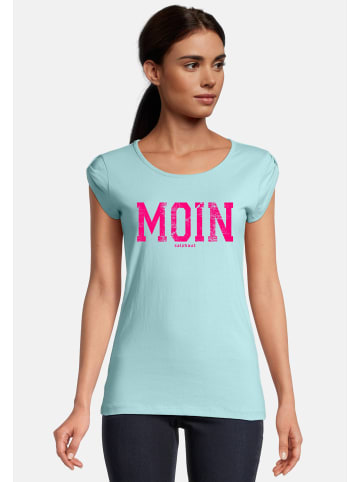 Salzhaut Shirt BIIKE - MOIN in Aqua-Neon Pink