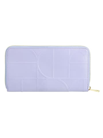 DuDu Up Geldbörse RFID Schutz Leder 20 cm in lilac-orange