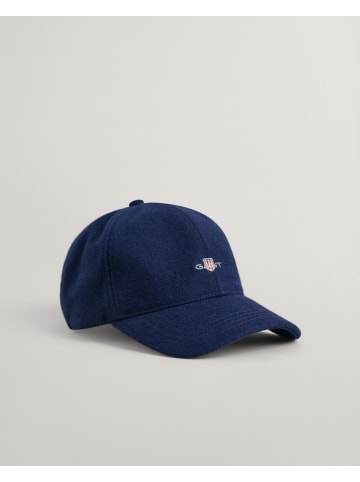 Gant Shield Melton Cap in Marine