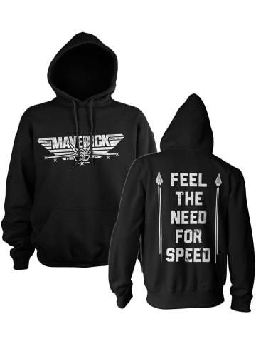 TOP GUN Hoodie in Schwarz