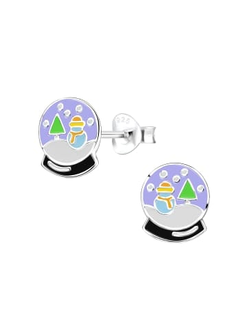 schmuck23 Silber Ohrringe 925 Schneekugel 0,7 cm x 0,8 cm