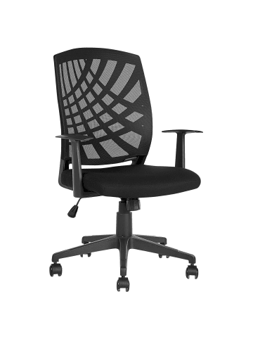 Beliani Bürostuhl BONNY in Schwarz - (W) 66 x (H) 97 x (L) 47 cm