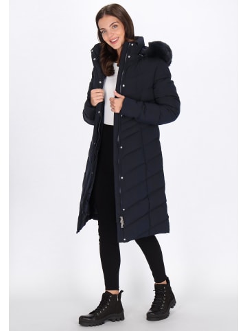 Usha Women Coat in navy