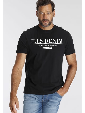 H.I.S. T-Shirt in schwarz