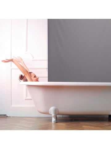 relaxdays Duschrollo in Grau - (B)120 x (H)240 cm
