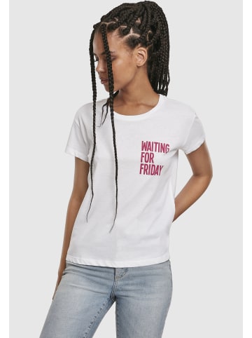 Mister Tee T-Shirts in white/pink